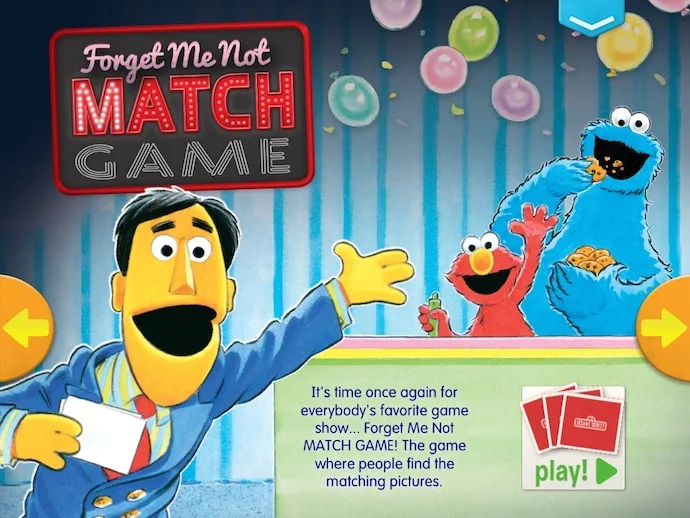 Sesame Street S'More Matching Game
