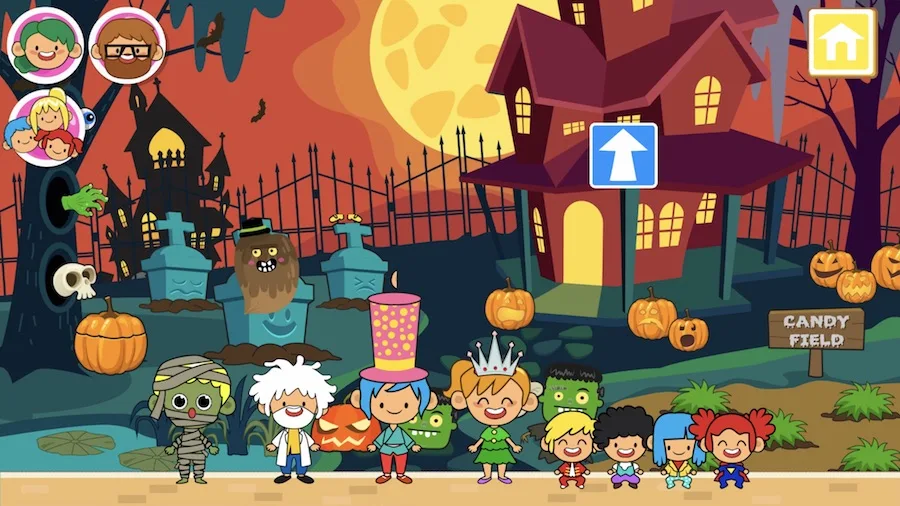 Not-too-scary Halloween apps for kids: My Town Halloween