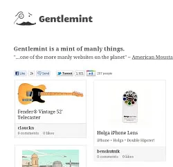 Gentlemint - Pinterest for dudes. (You knew that would happen.)