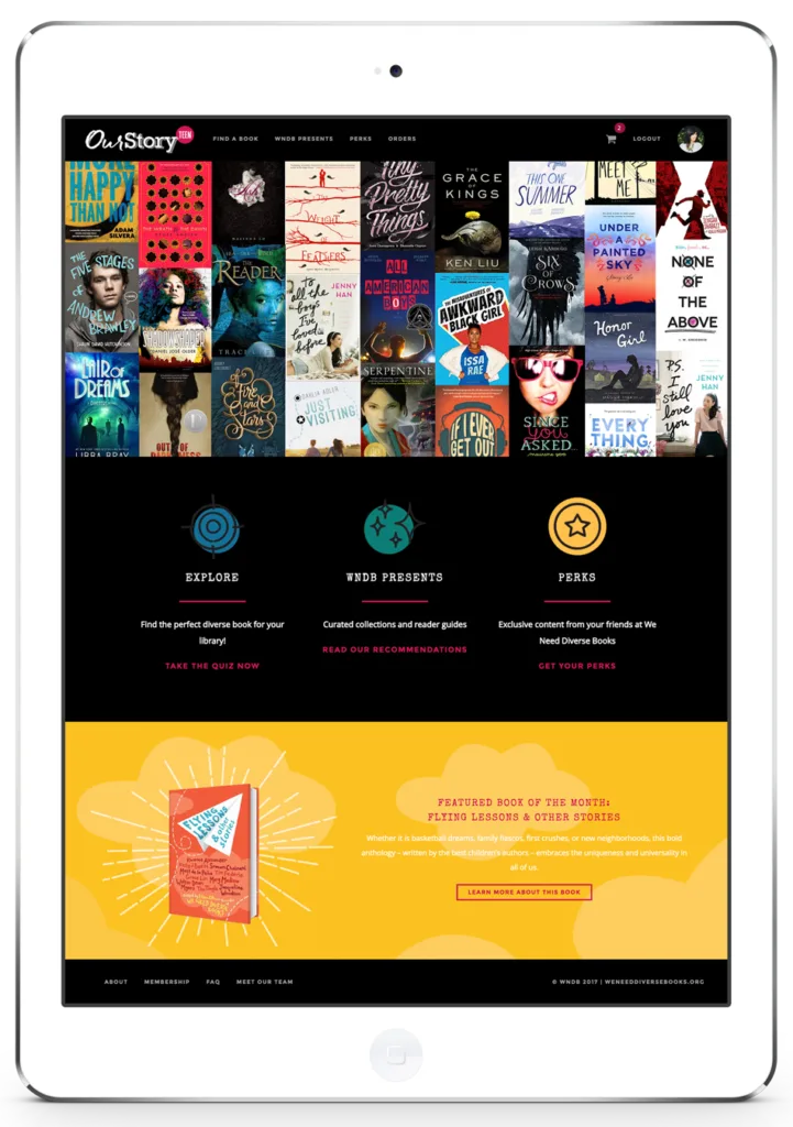 The OurStory app, highlighting diverse voices 