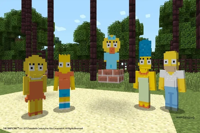 Coming soon! The Simpsons on Minecraft Xbox 360 and Xbox One