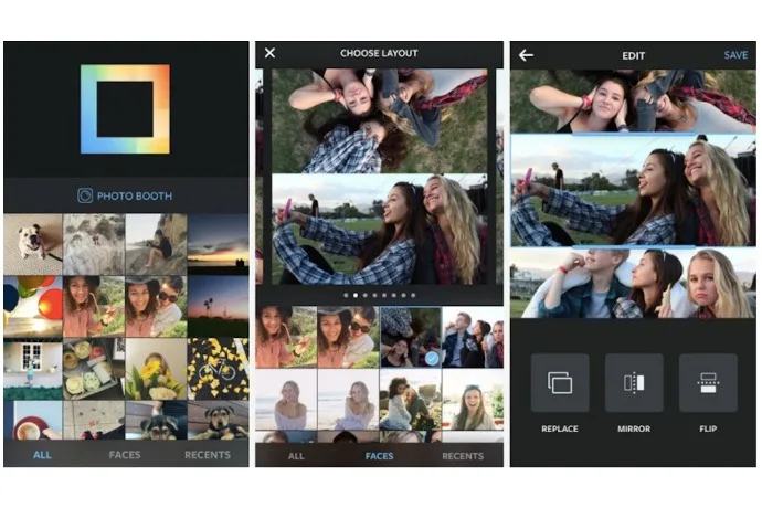 Layout from Instagram app