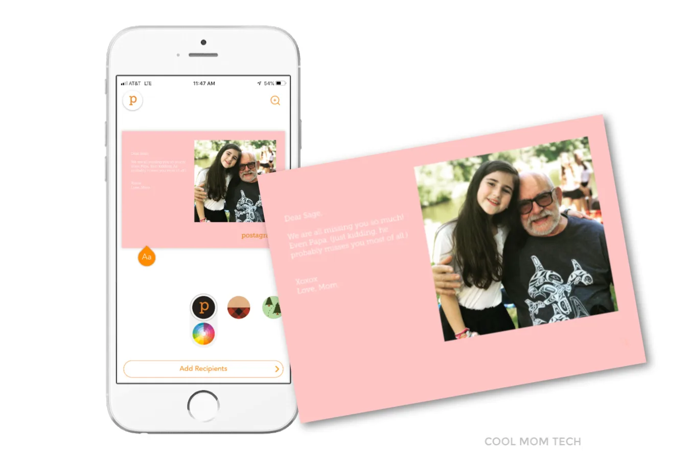 Postagram app: A fast, easy way to send photo postcards to camp right from your phone