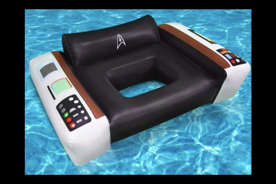 Star Trek Captain's chair pool float
