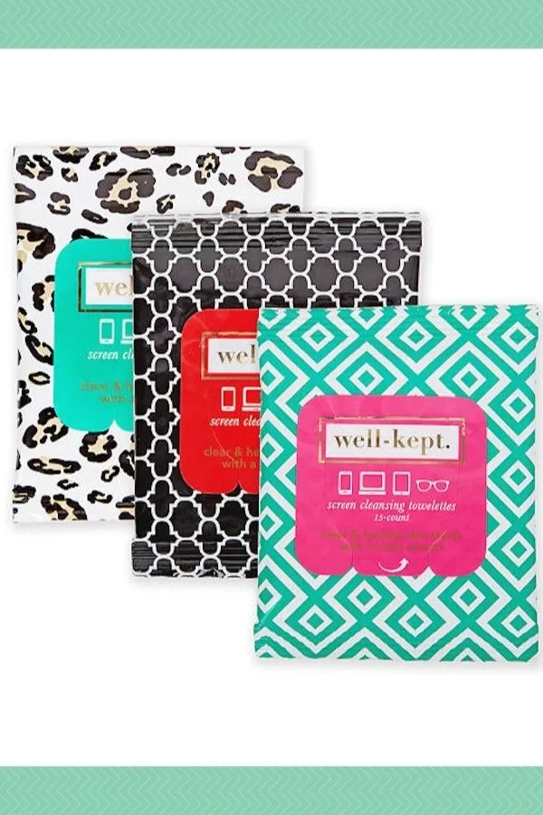 Help them keep their tech clean with Well-Kept wipes in their stocking