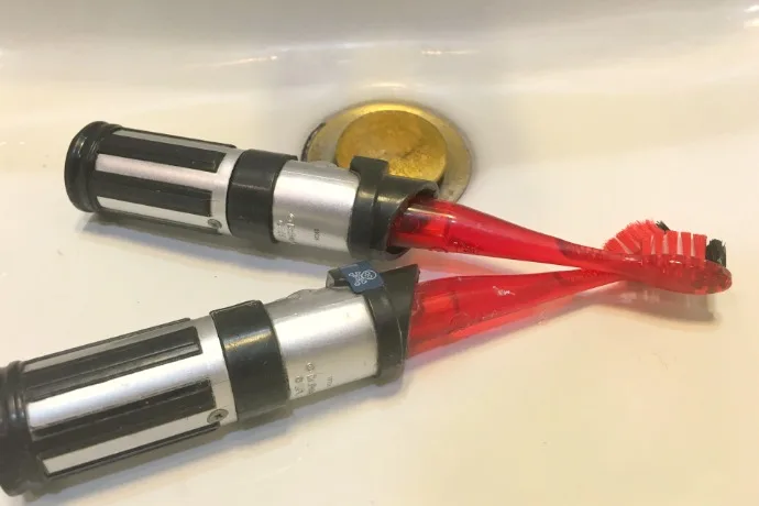 Firefly light-up Star Wars lightsaber toothbrushes: They may get your kids brushing more than you imagined