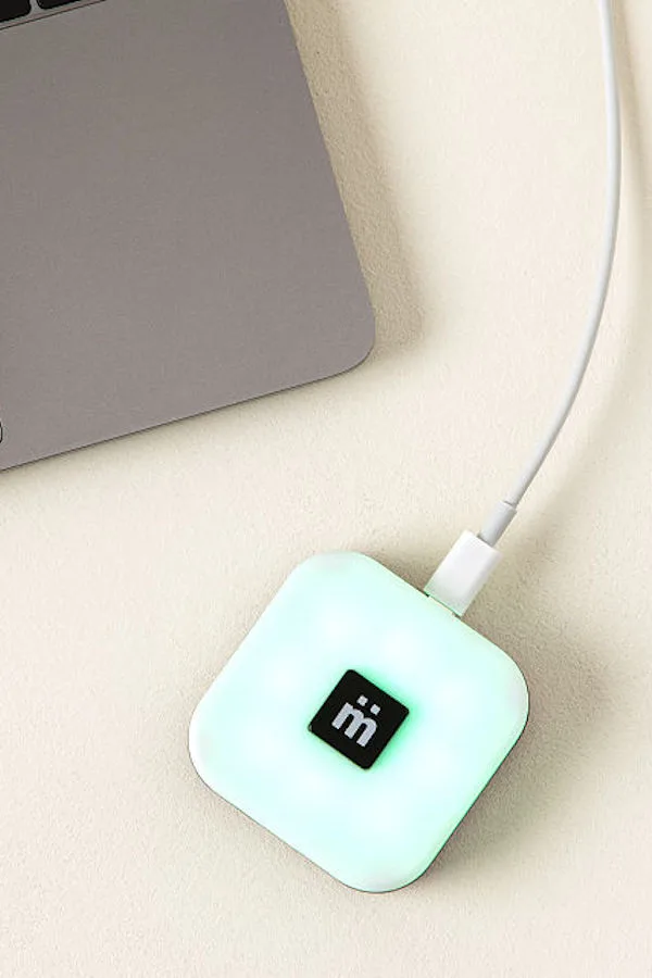 Quiet on the set! Give them peace for their Zoom calls with this mute button at Uncommon Goods