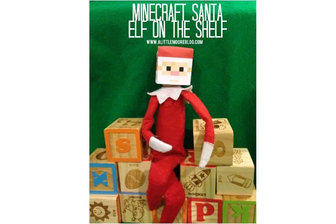 Minecraft Santa Elf on a Shelf