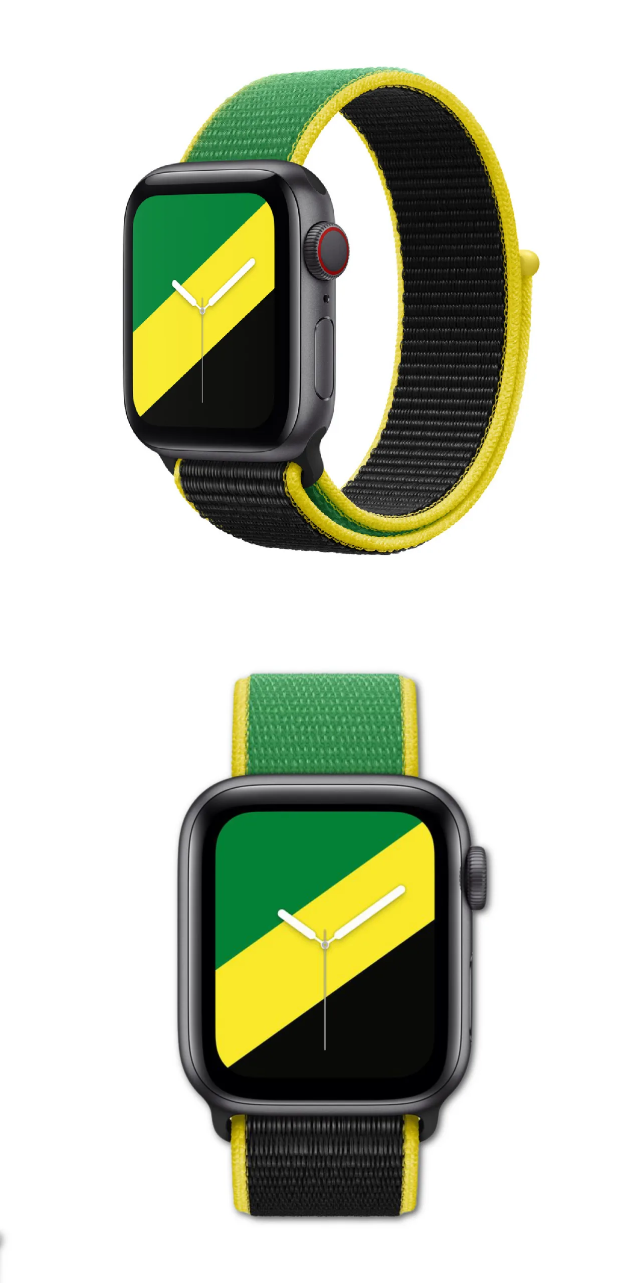 The new Apple International Sports bands coordinate with Apple Watch faces. Show your support for your favorite Olympic team!