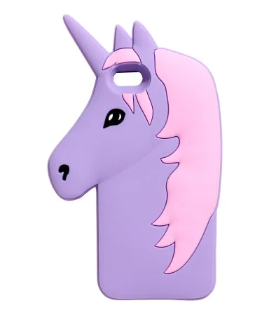 Unicorn iPhone cases: Clear unicorn case at H&M