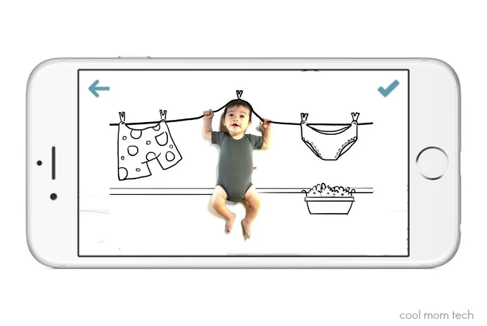 The MyBabyD app could turn your favorite baby photos into fun illustrations for keepsakes