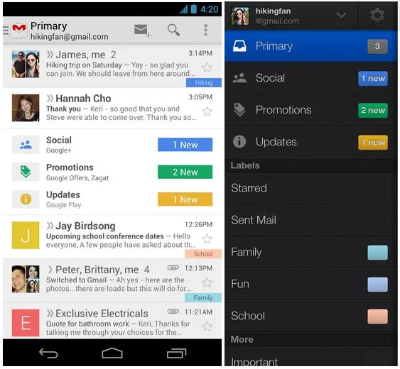 Some helpful tips for the new and improved Gmail tab browsing