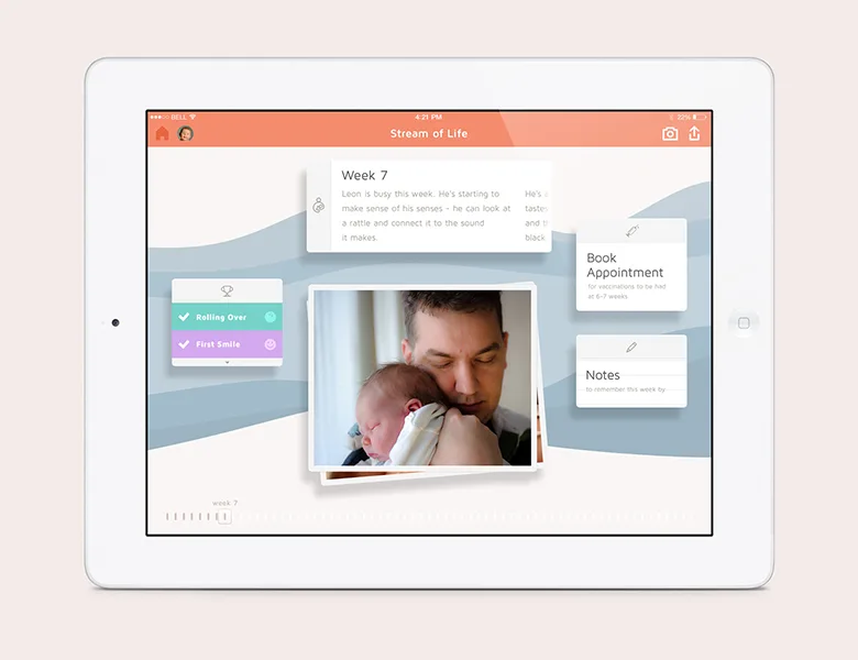 Baby Bundle app: Milestones