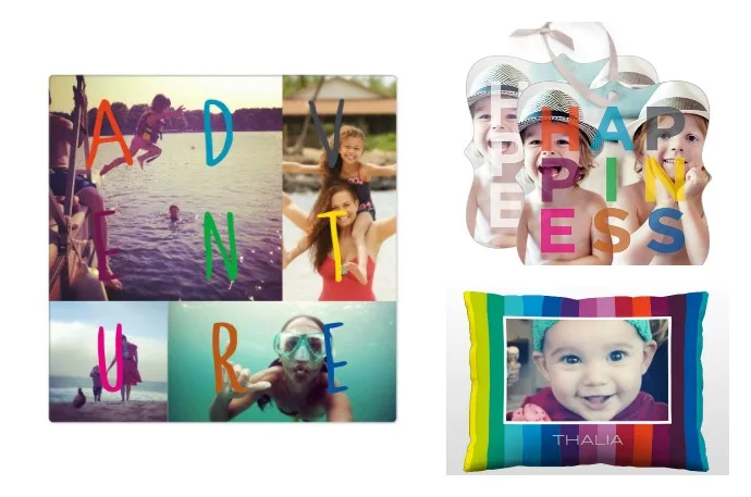 Modern custom photo gifts in the new Novogratz for Shutterfly line