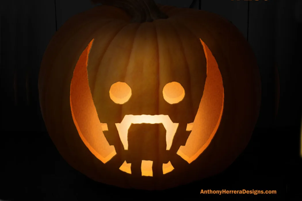 12 free, geeky Halloween pumpkin carving templates