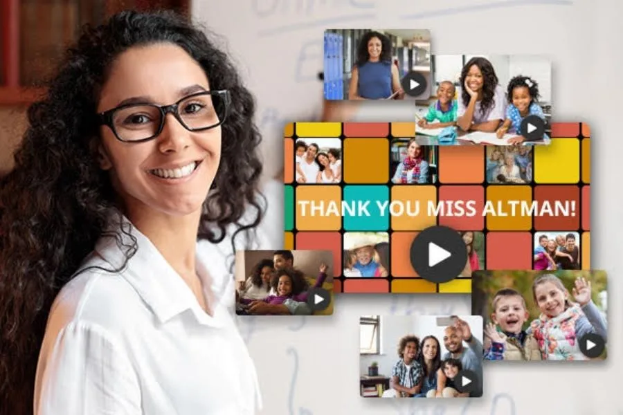 Memento group videos are great for teacher thanks or birthday celebrations