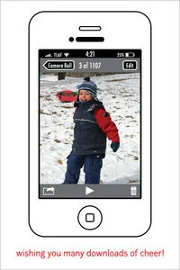 A holiday card that lets you mail a smartphone. And your love.