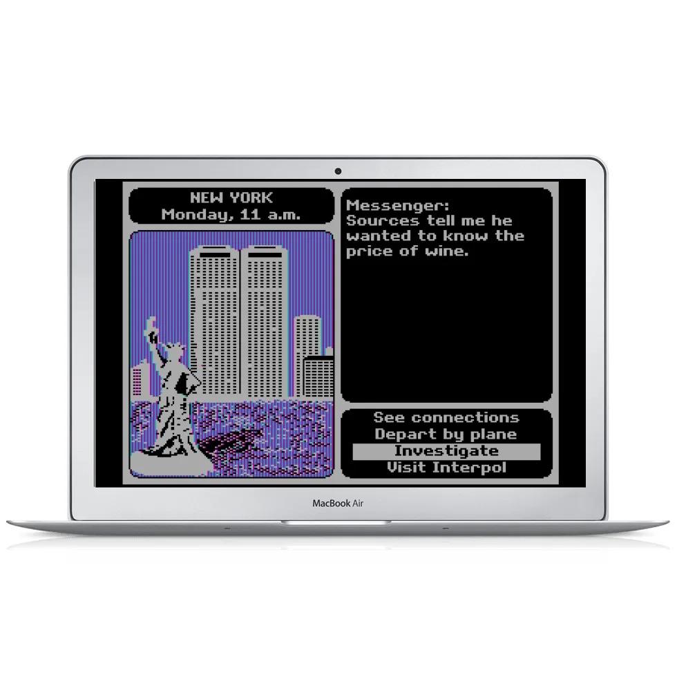 Play classic video games like Where in the World is Carmen Sandiego for free