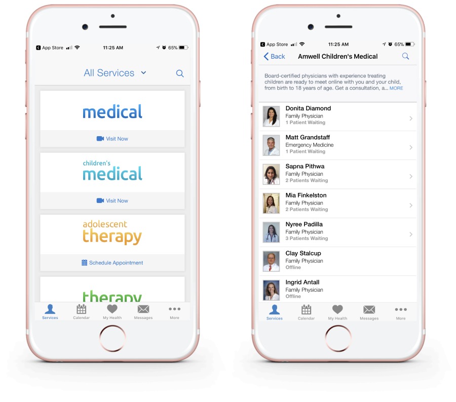 Best medical apps for families: Amwell