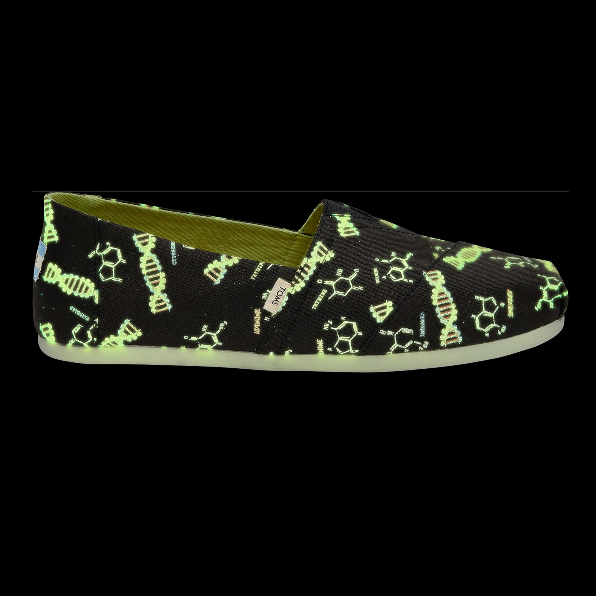 TOMS canvas glow-in-the-dark DNA shoes