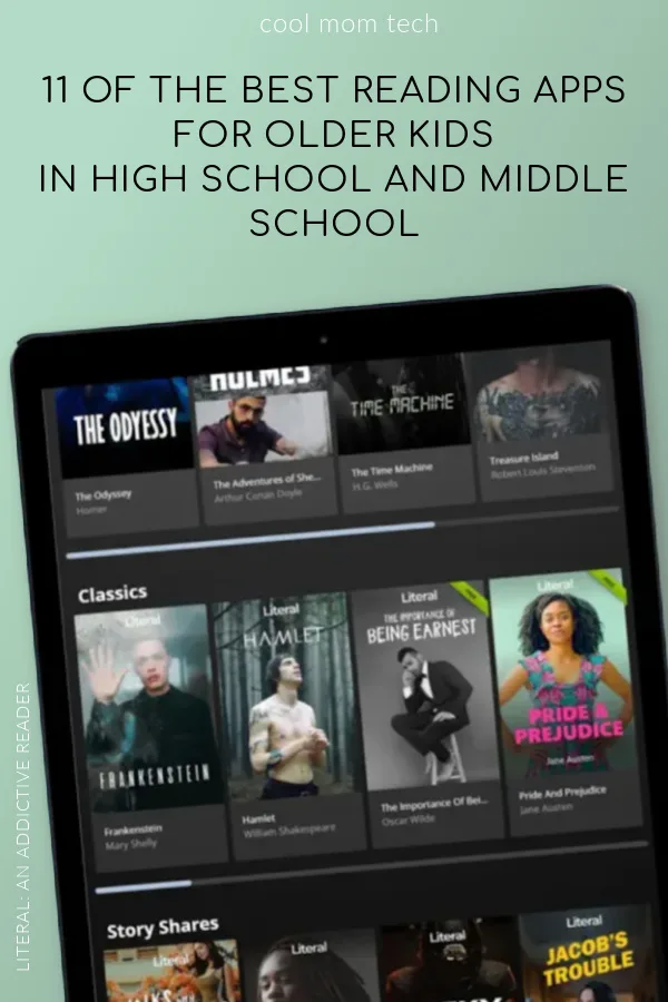 Best reading apps to support older kids in middle school and high school
