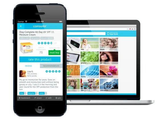Consumr app for crowdsourced reviews