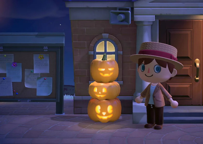 Halloween fun on Animal Crossing