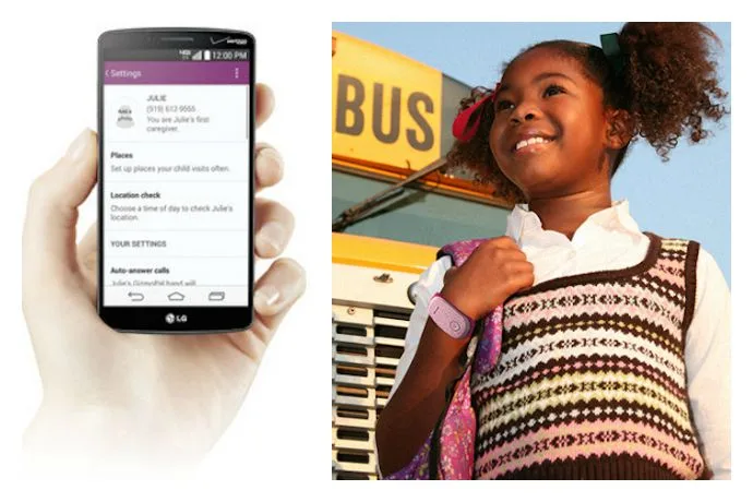 GizmoPal wristband phone for kids from LG for Verizon