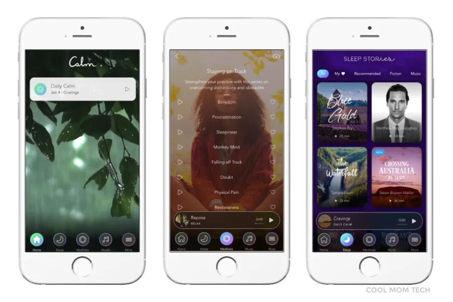 One of the apps that changed our lives: Calm helps with stress, motivation, meditation, breathing and sleep