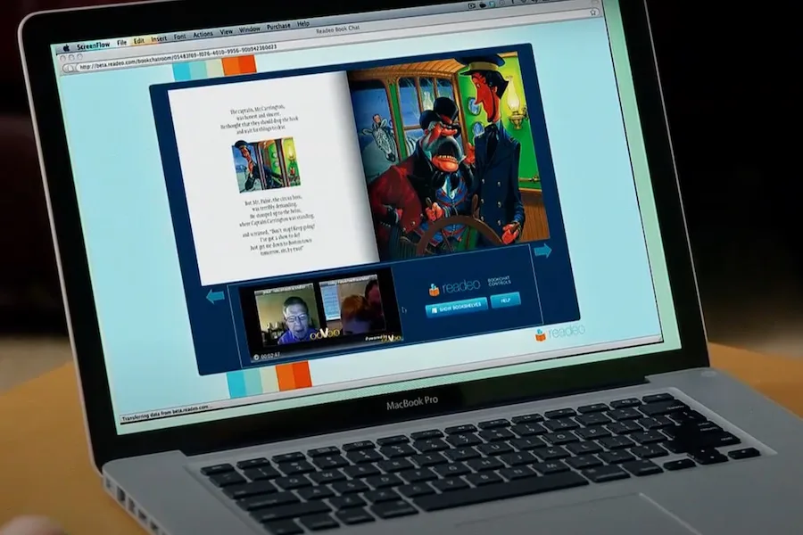 The Readeo app: It's an ebook library and video chat app all in one.