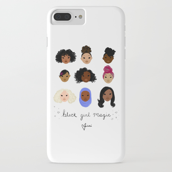 Girl power phone cases: Black Girl Magic phone case by Vashti Harrison Girl power phone cases: Black Girl Magic phone case by Vashti Harrison