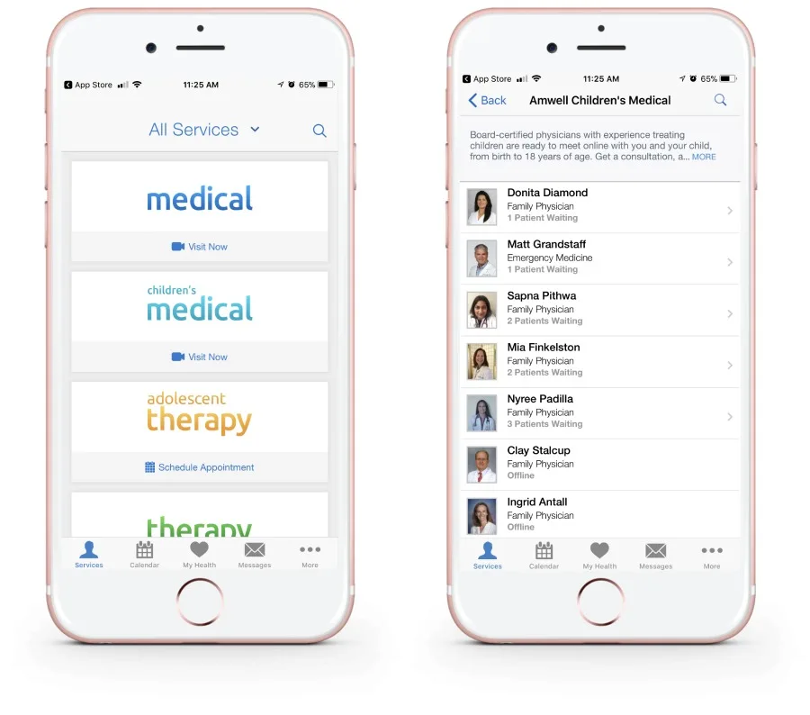 Best medical apps for families: AmWell