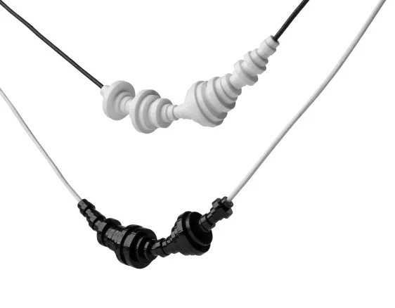 Waveform necklaces by David Bizer