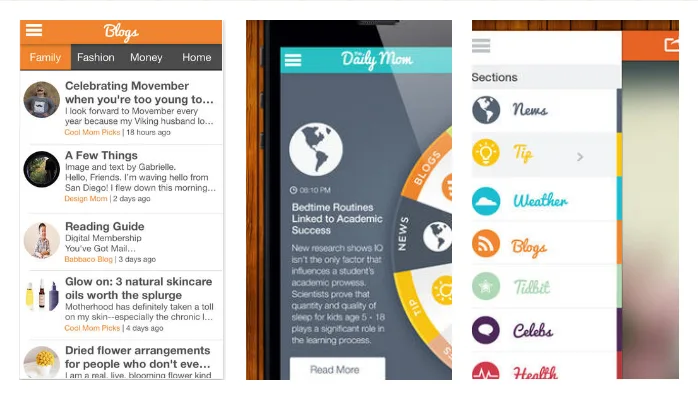 The Daily Mom app