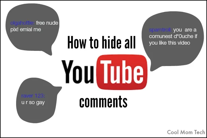 How to hide all YouTube comments