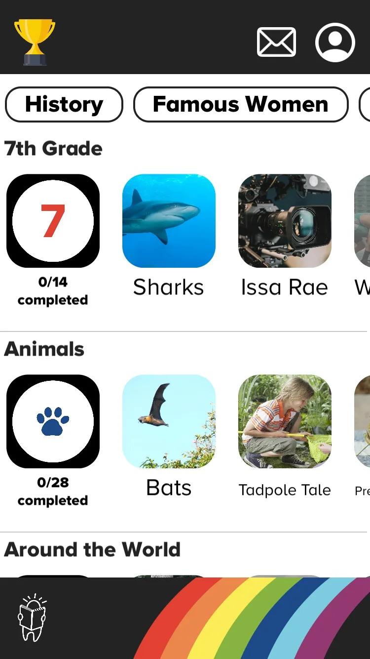 Peekaboo Studios' Reading Prep Comprehension app for middle school
