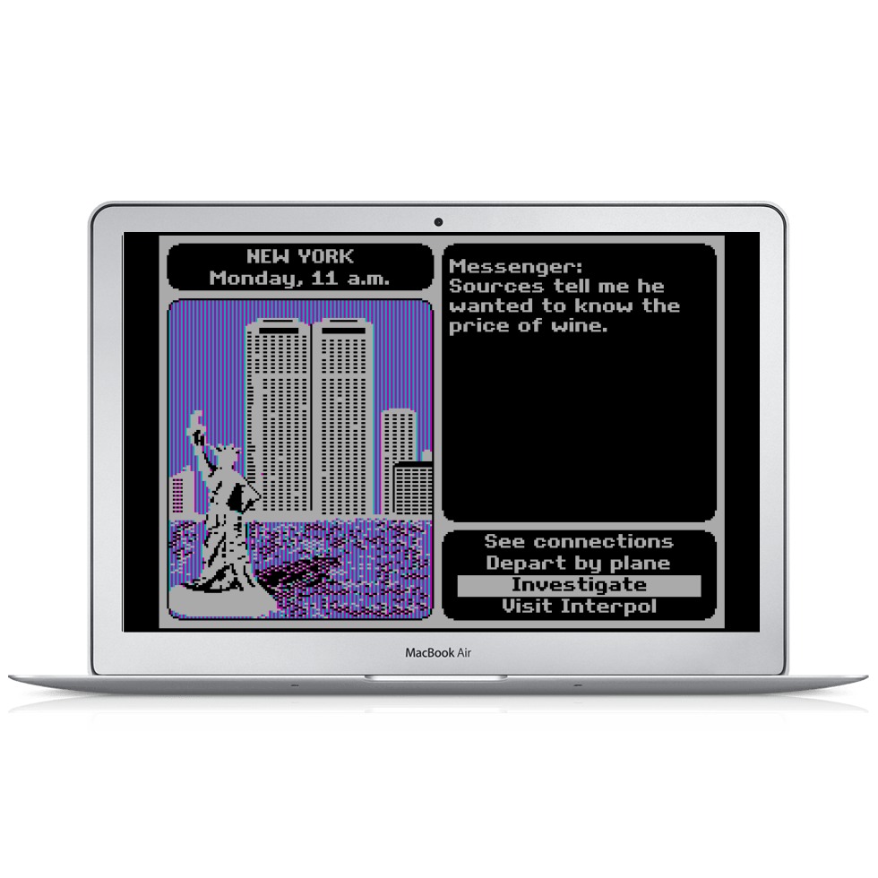 Play classic video games like Where in the World is Carmen Sandiego for free