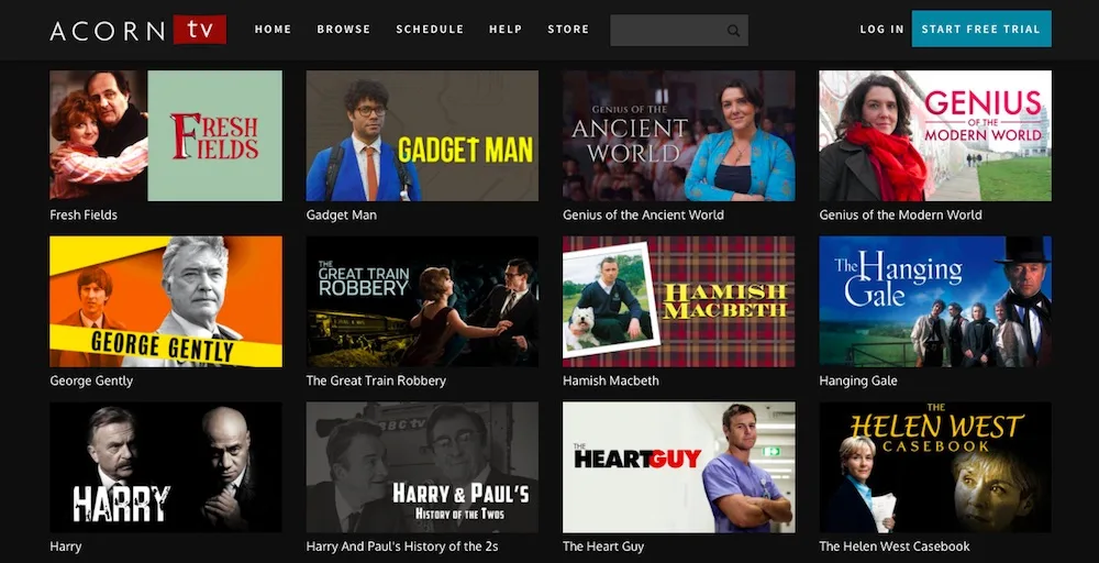 Best alternate legal streaming services: Acorn TV
