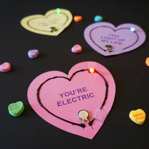 Light up Valentine DIY project from Right Brain Left Brain