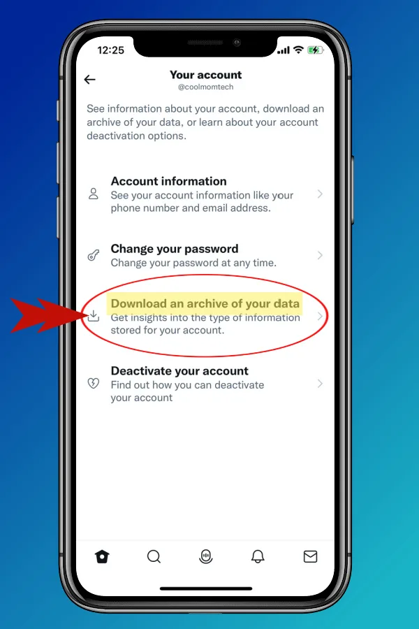 How to download your Twitter data archive: Step 2