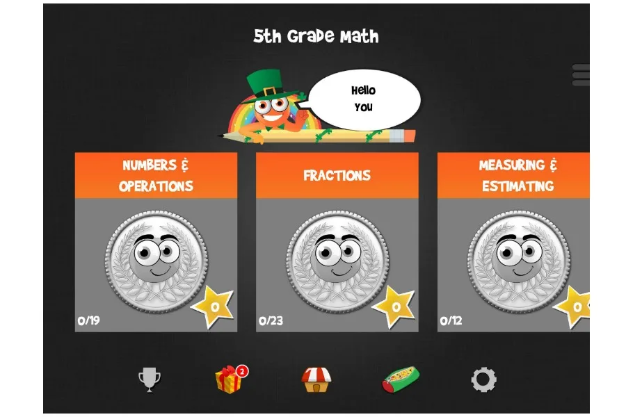 King of Math apps for upper elementary and middle school kids