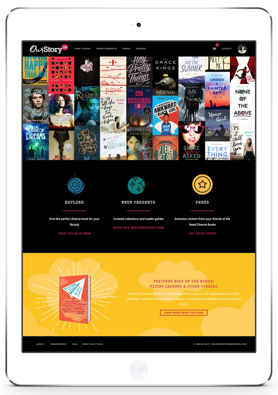 The OurStory app, highlighting diverse voices