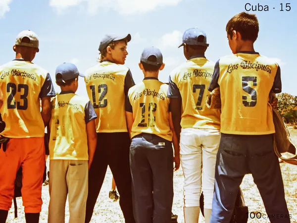 100 Cameras Project - Cuba little league players
