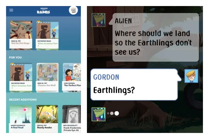 Amazon Rapids: A new chat-style reading app for kids