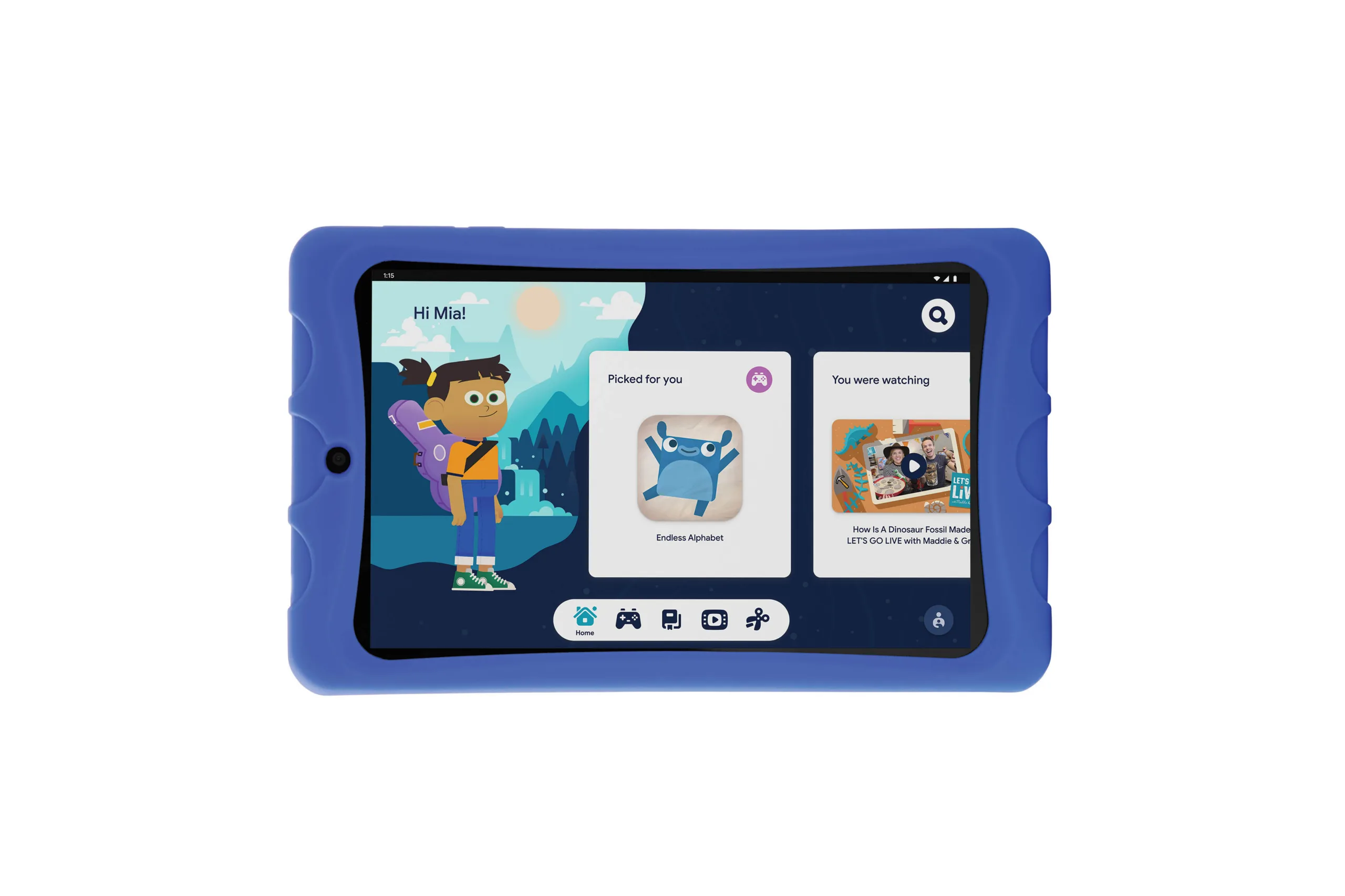 Google Kids Space, a kids mode available on select Android Tablets