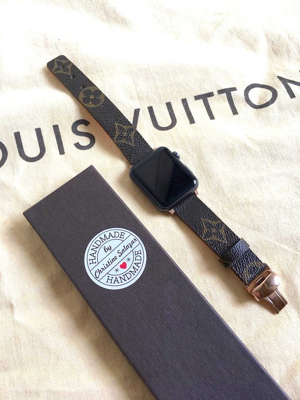 Best Apple Watch accessories: Authentic, custom Louis Vuitton bands at CC Luxe on Etsy | Holiday Tech Guide 2017