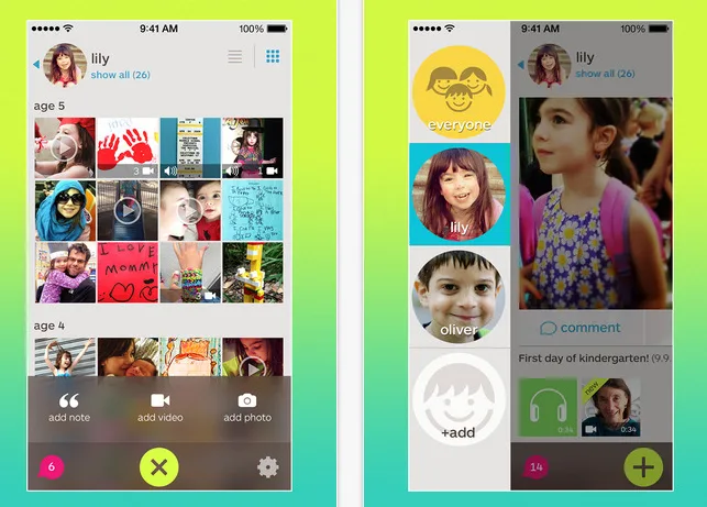 Keepy scrapbook app