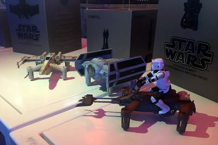 Star Wars drone flying lesson