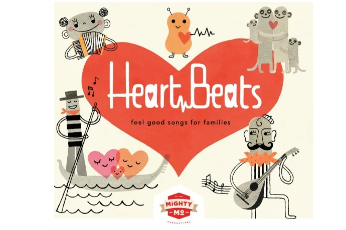 Heart Beats compilation album for kids, just in time for Valentine's Day